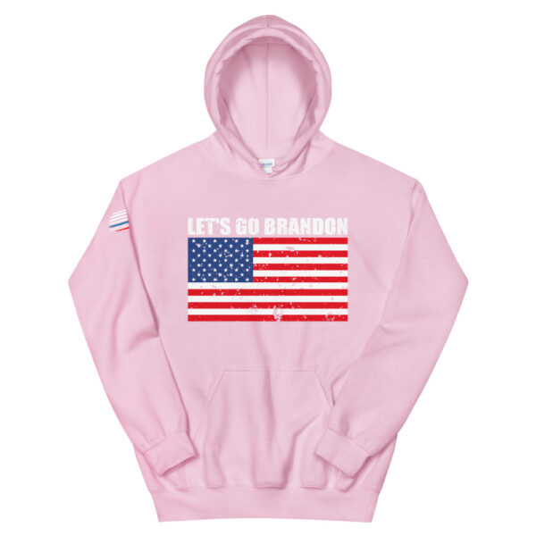 pink let's go brandon unisex hoodie