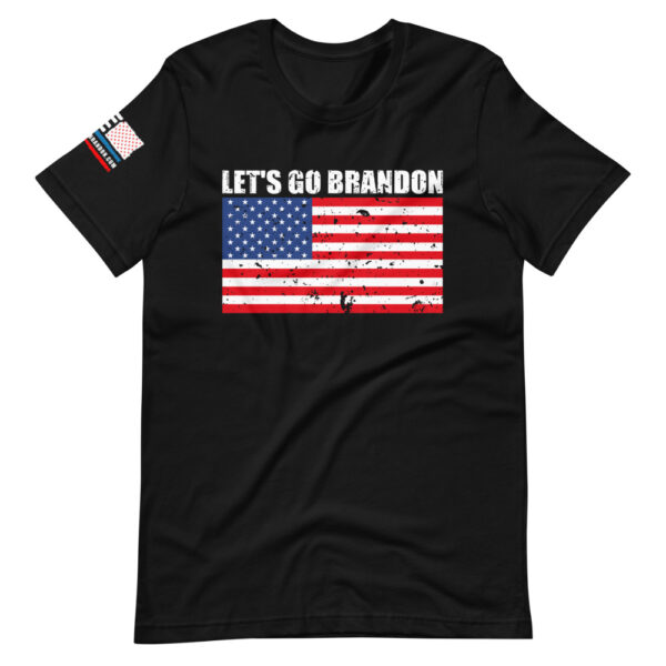 black let's go brandon unisex t-shirt