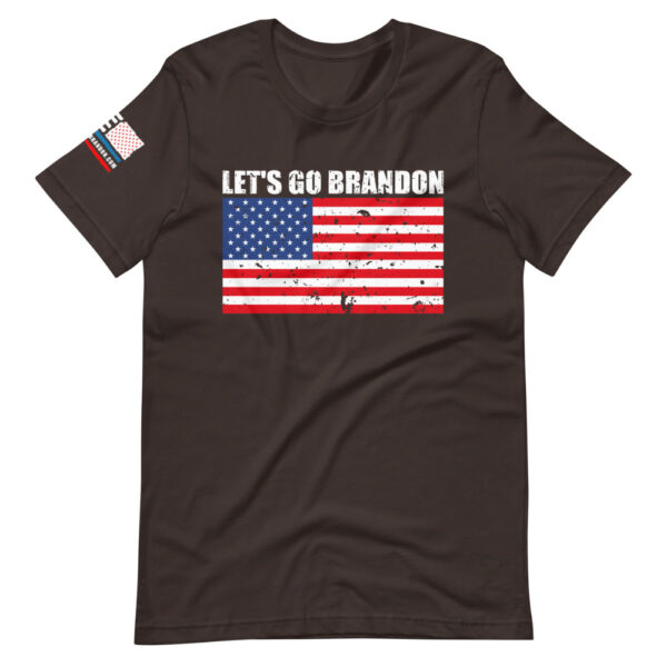 brown let's go brandon unisex t-shirt